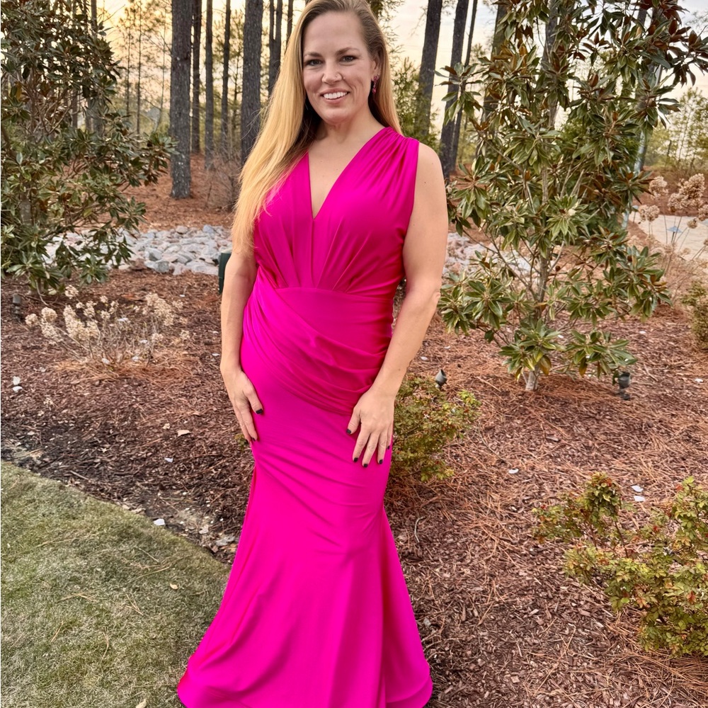 Elegant Pink Evening Gown